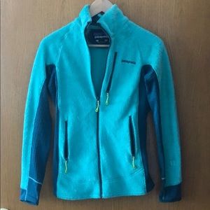 Patagonia polartec in teal